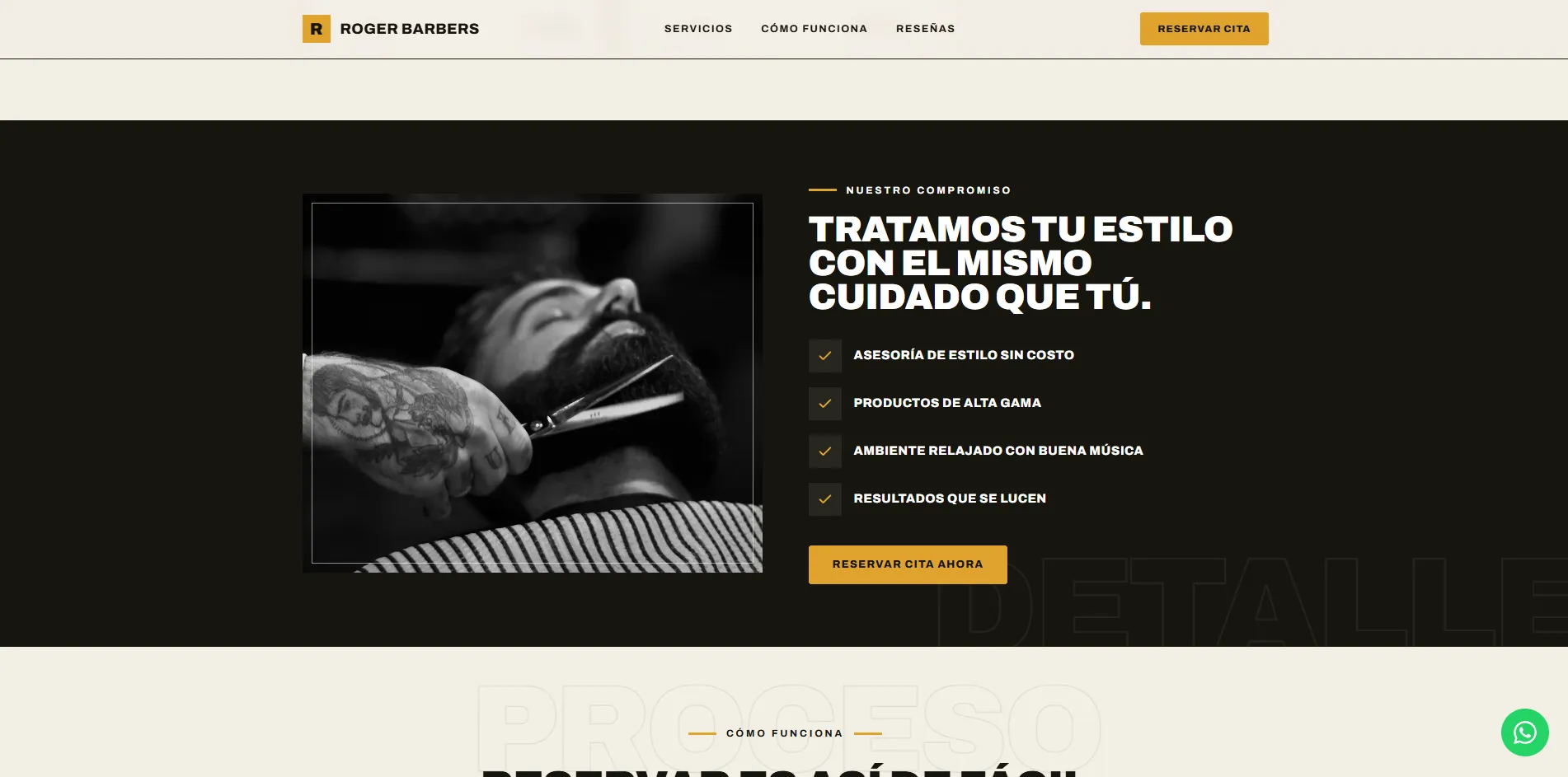 Sitio de servicios con diseño Moderno hecho con Disecko