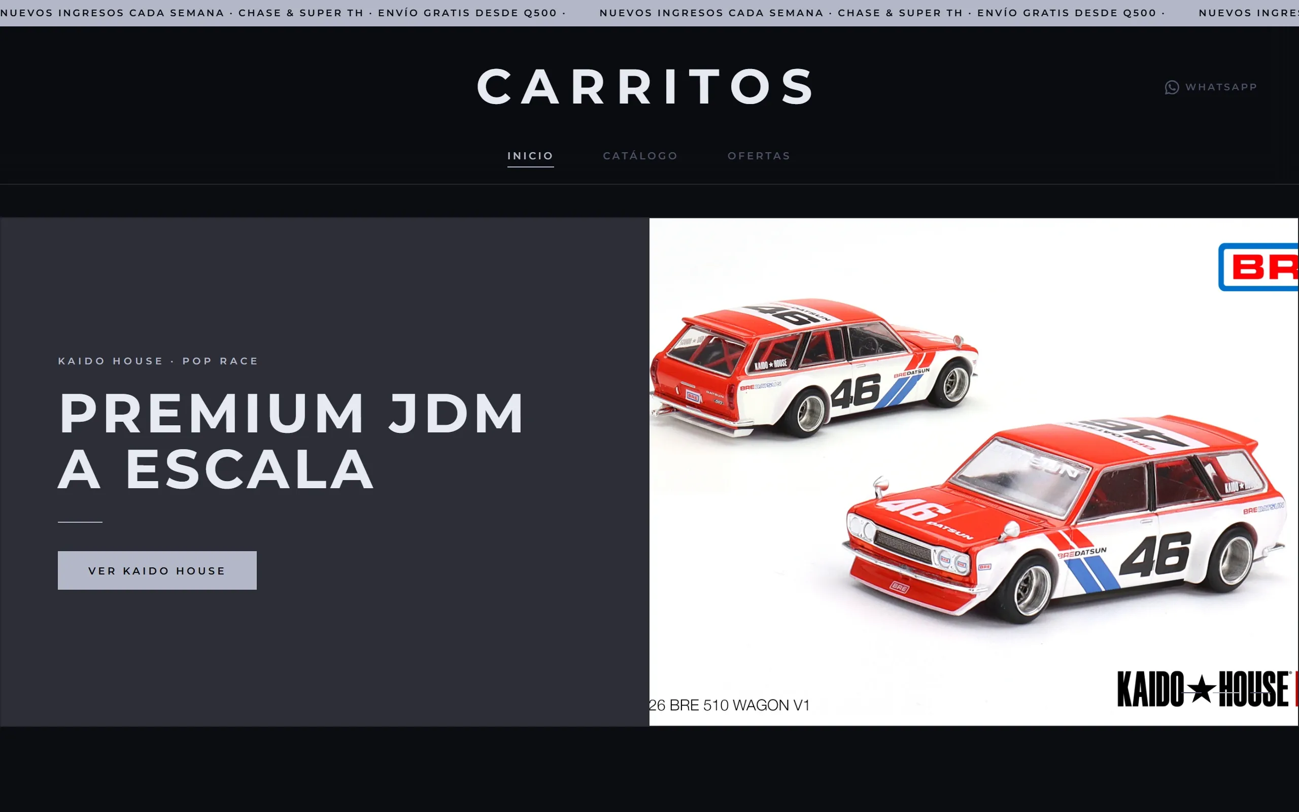 Catálogo digital con diseño Elegante, paleta Noche, hecho con Disecko
